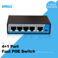 mini 4 port 100M 250m extend long range ethernet PoE Switch